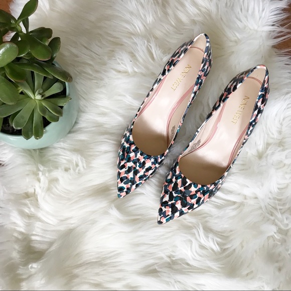 Nine West Shoes - Nine West | Black and Pink Confetti Career Pumps